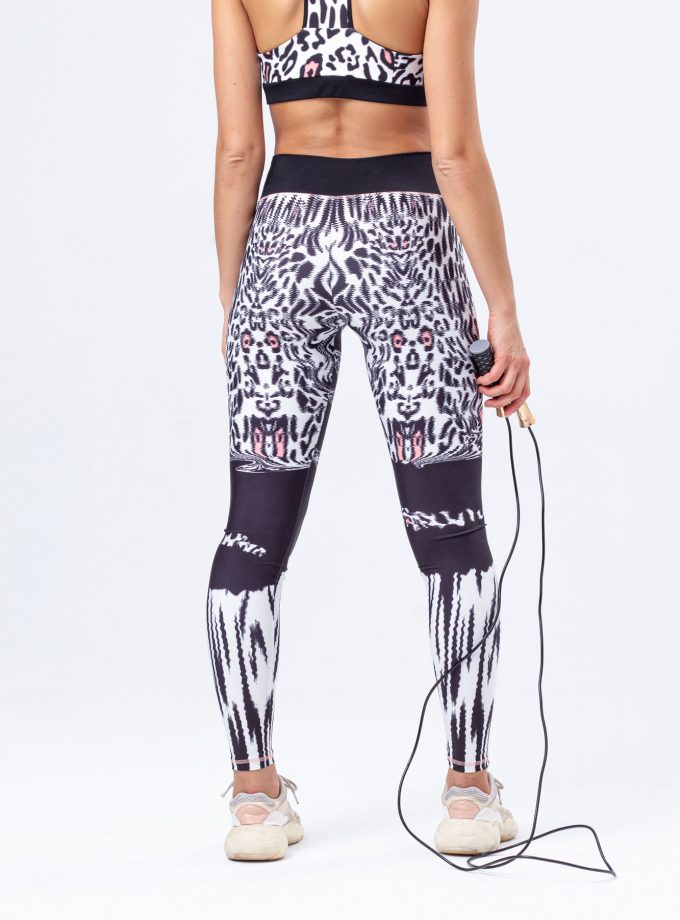 Leggings modeladoras padrão leopardo
