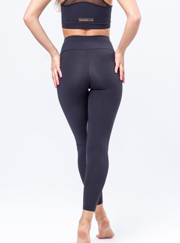 Leggings modeladoras pretas com painéis